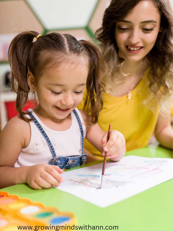 mum-in-yellow-teaching-her-daughter-in-white-in-10-proven-homeschooling-tips-for-preschoolers