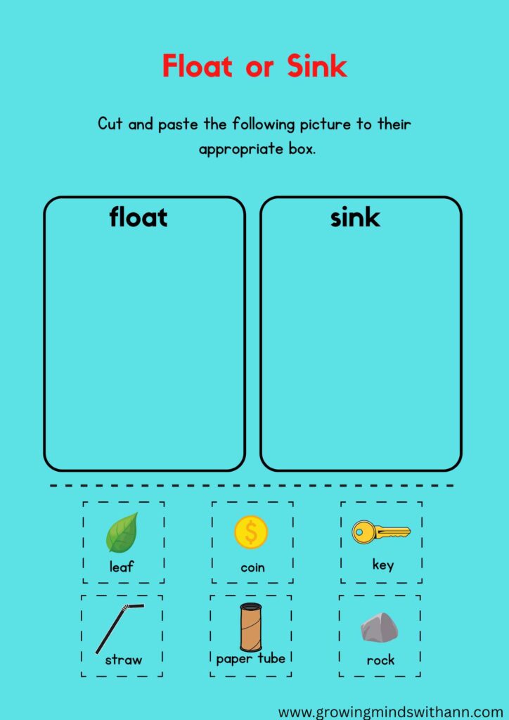 sink-or-float-printable-containing-picture-of-a-leaf-key-paper'