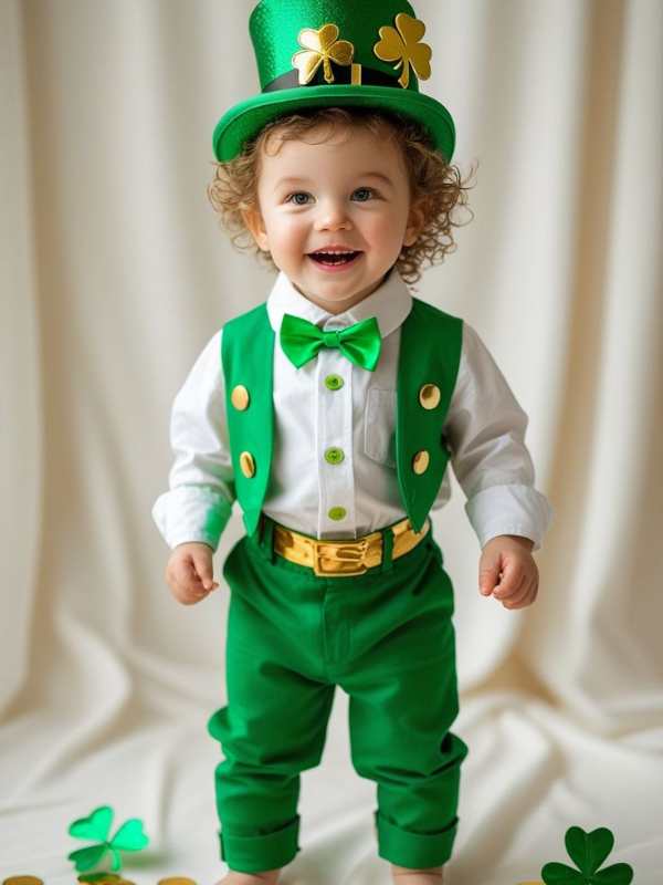 boy-wearing-white-shirt-green-jacket-green-bow-tie-green-trousers-and-green-hat.