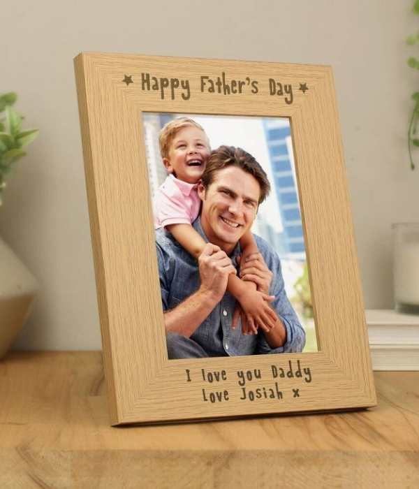 Personalized-Picture-Frame-of-son-and-dad-written-happy-father's-day-adorable-father's-day-gift-ideas-from-kids.