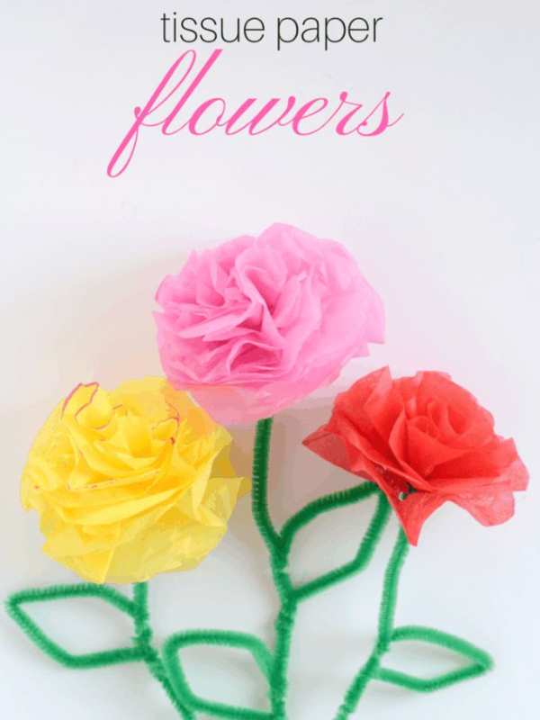 Tissue-paper-flowers-painted-with-pink-yellow-and-red-colors.