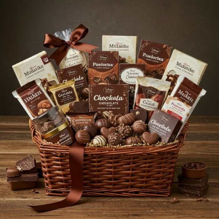 Basket-filled-with-different-types-of-chocolate-in-cute-teacher's-appreciation-gift-ideas.