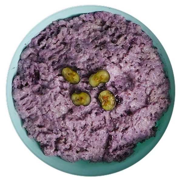 Plate-containing-blueberry-puree.