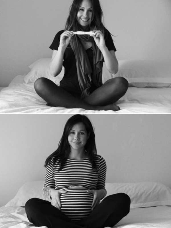 A-before-and-with-pregnancy-photo of-a-woman.