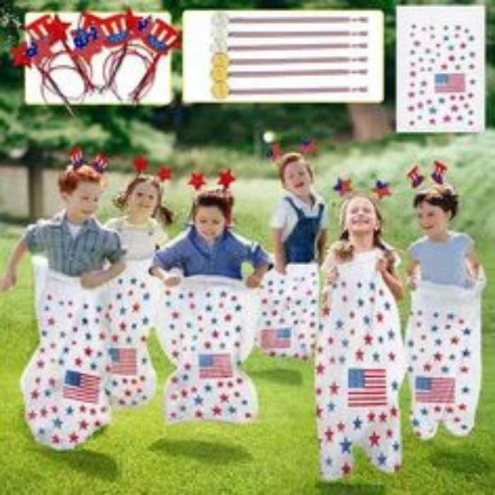 5-kids-inside-5-white-red-and-blue-sack-in-fun-4th-of-july-games-your-family-will-love.