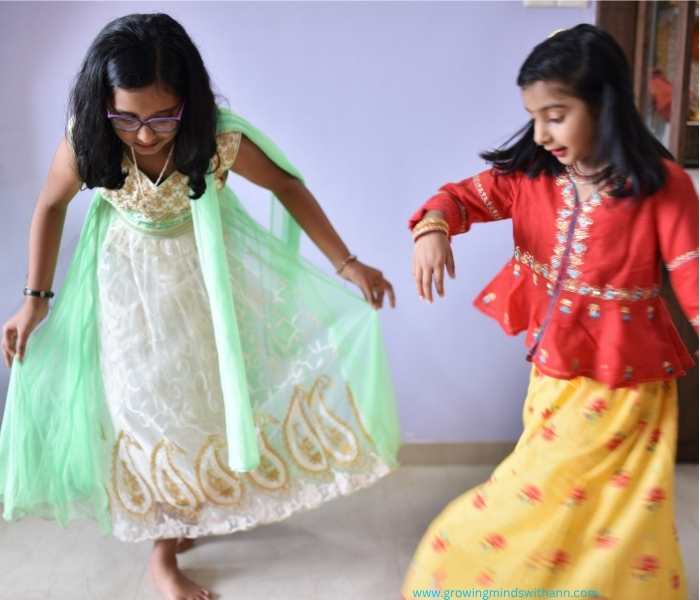 Mom-and-daughter-in-native-wear-dancing-in-low-prepp-homeschooling-activities-for-busy-moms.