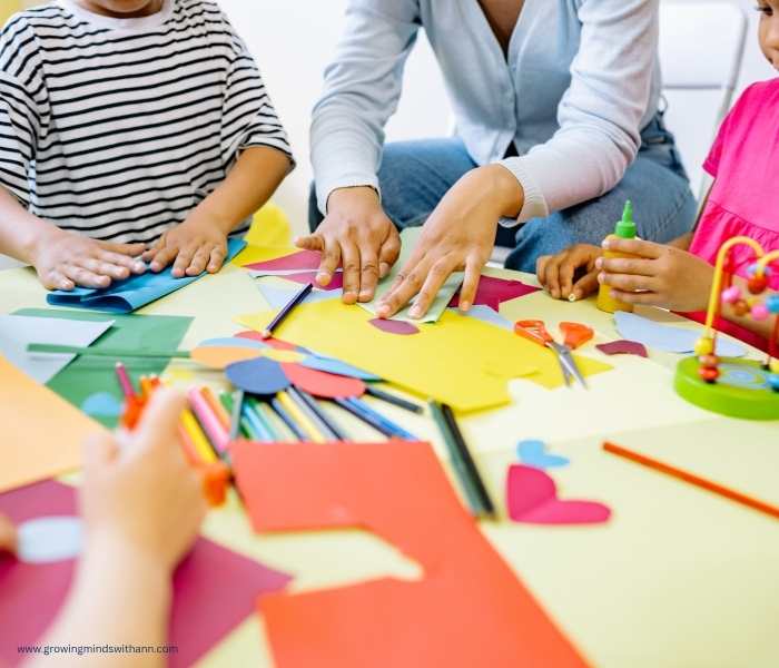 Mom-and-kids-crafting.