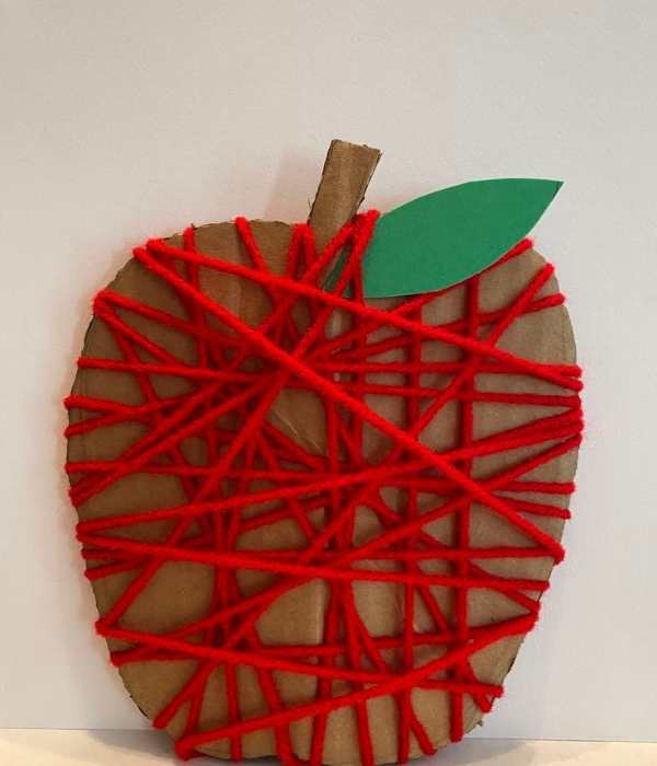 Red-yarn-wrapped-apple.