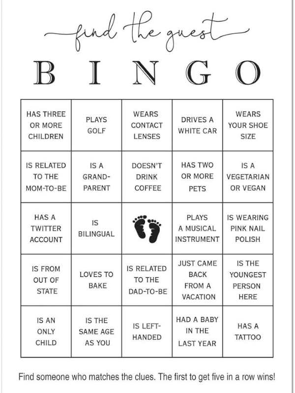 Sheet-for-find-the-guest-bingo-in-funny-baby-shower-games.