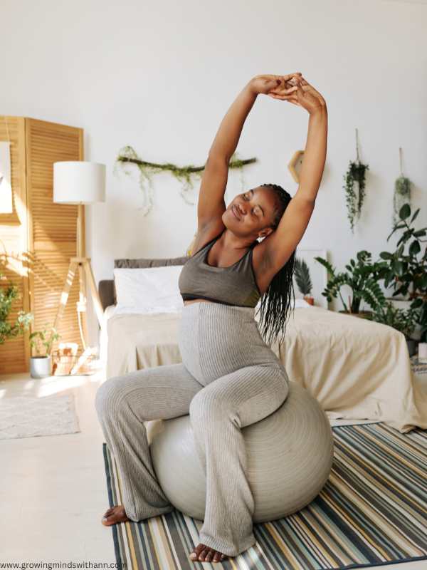 Mom-streching-her-body-in-peaceful-morning-routine-every-moms-needs.