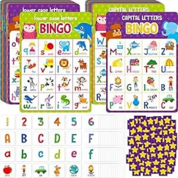 Alphabet-bingo-sheets-in-fun-ways-to-teach-the-alphabet-to-preschoolers.