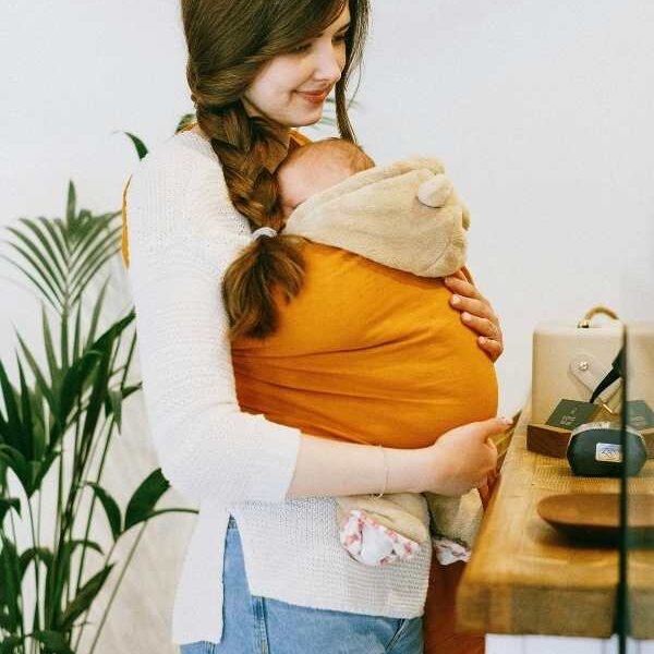 Mom-babywearing-in-Creative-Baby-Carrier-Costume-Ideas-for-Babywearing-This-Halloween.