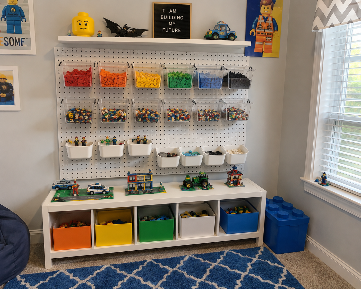 DIY-LEGO-storage-wall-in-LEGO-storage-and-organization-ideas.