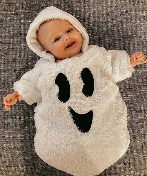 Baby-dressed-in-a-friendly-ghost-costume-in-baby's-first-haalloween-costume-ideas.