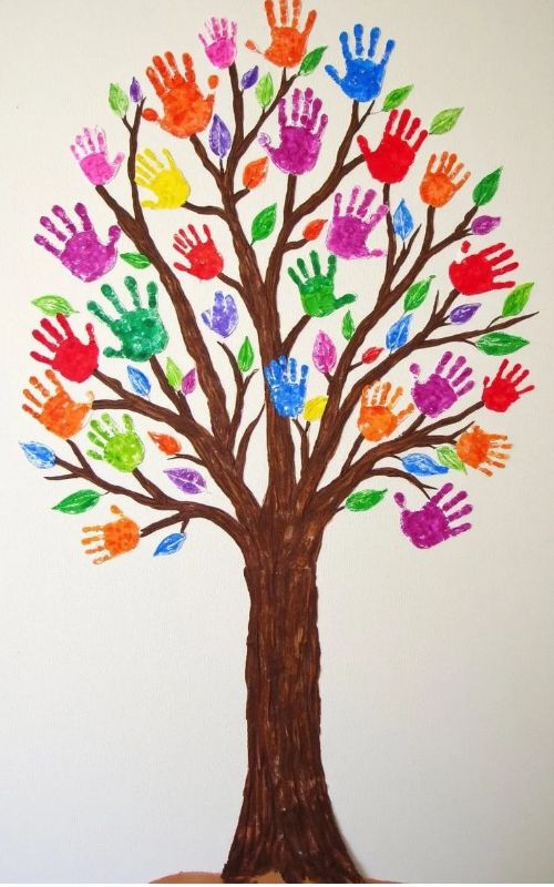 Colorful-hand-print-tree.
