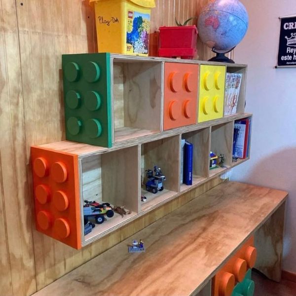 LEGO-storage-cubes-placed-on-the-wall.