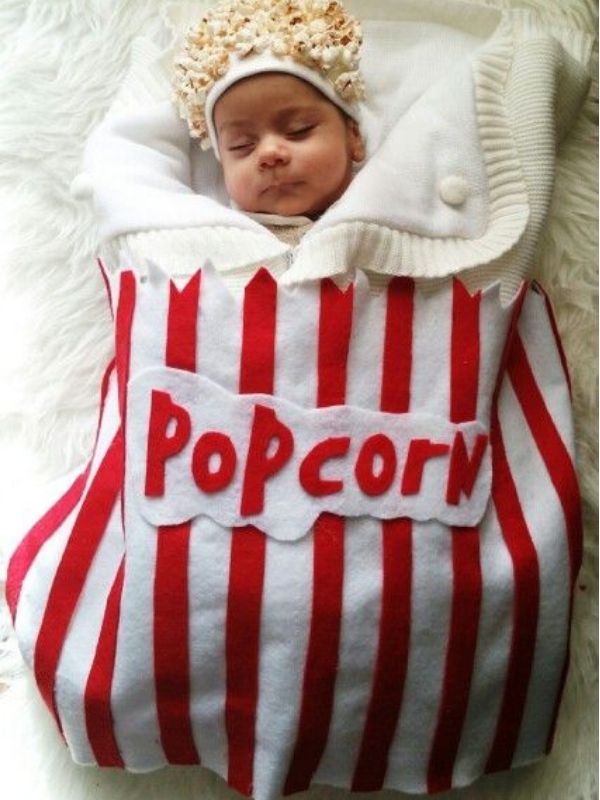 Baby-in-popcorn-costume-in-baby's-first-halloween-costume-ideas.