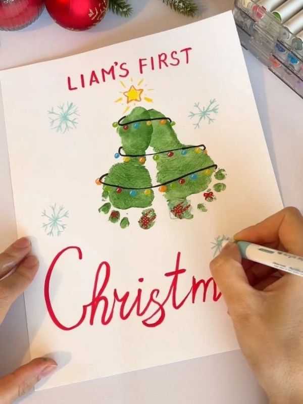 Baby-footprint-Christmas-keepsake