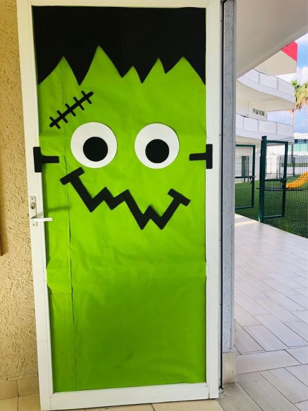Frankenstein-wrapped-door.