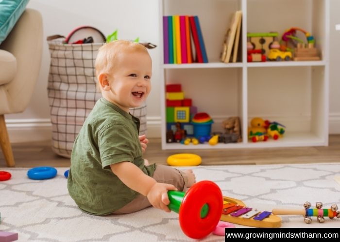 Baby-exploring-with-different-colors-and-shapes-of-toys