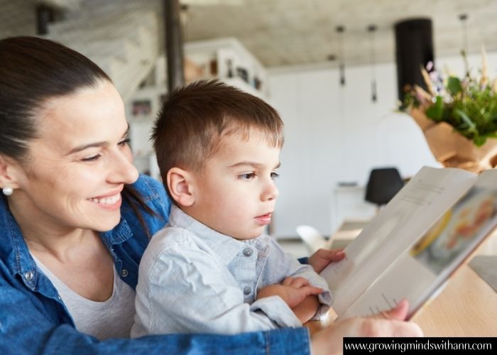 Mom-baby-reading-story-book-in-simple-activities-to-do-with-your-baby-at-home.