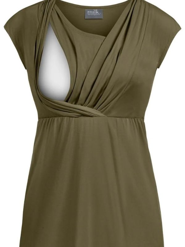 Grey-postpartum-blouse.
