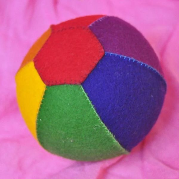 Felt-ball-in-rainbow-colors.