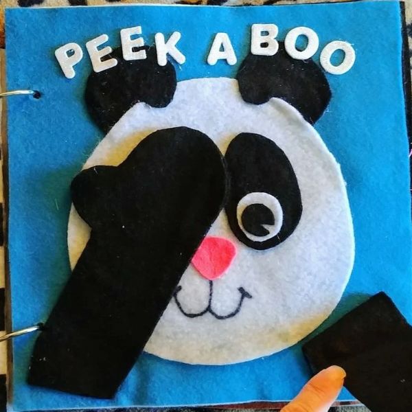 Felt-peekaboo-panda-in-DIY-felt-baby-toys-for-sensory-play.