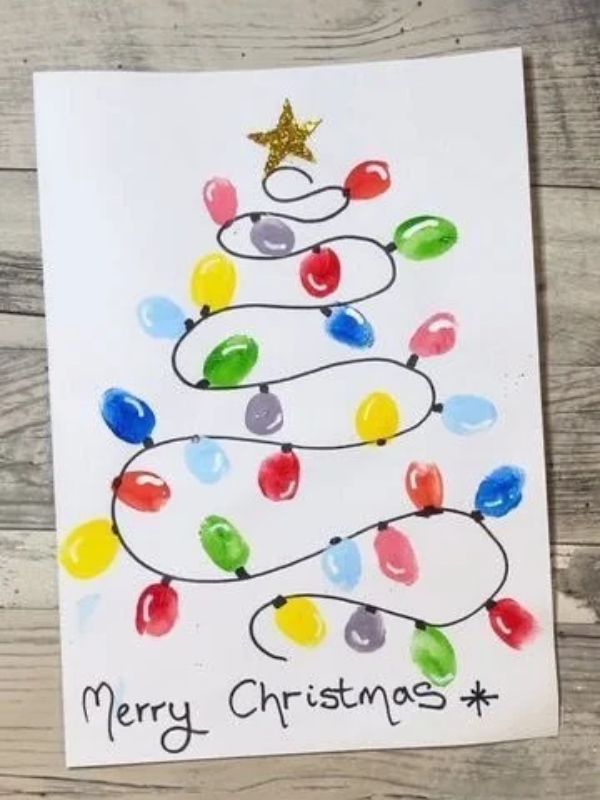 Fingerprint-card-in-many-bright-colors-in-Christmas-keepsakes-kids-can-make-for-their-parents.
