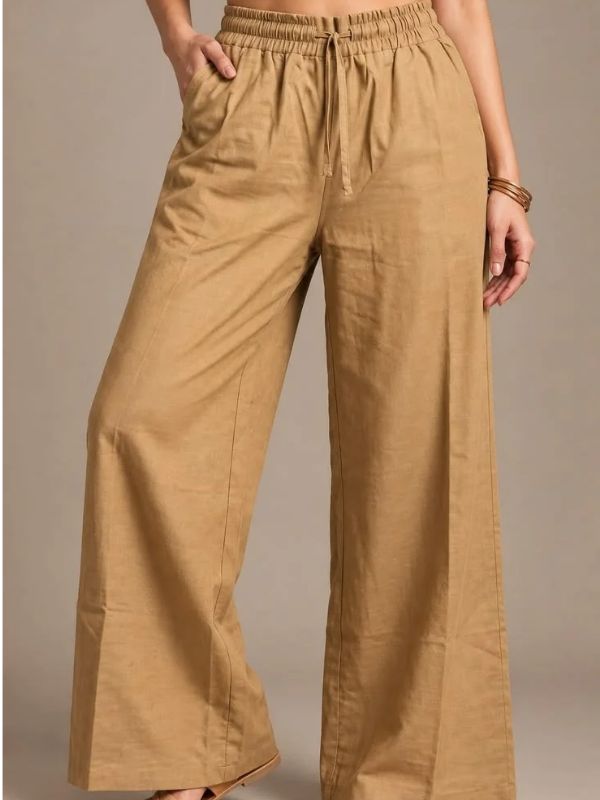 Brown-loose-fitting-lounge-pant-in-postpartum-essentials-every-mom-needs.