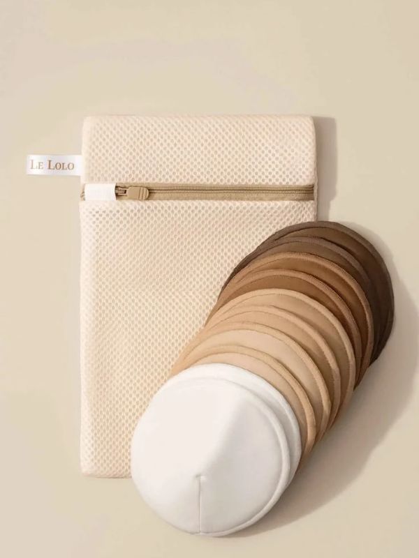 Reusable-nursing-pads-of-different-colors-in-postpartum-essentials-every-new-mom-needs.