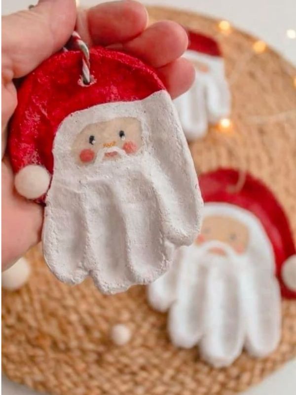 Three-handprint-Santa-salt-dough-ornament.